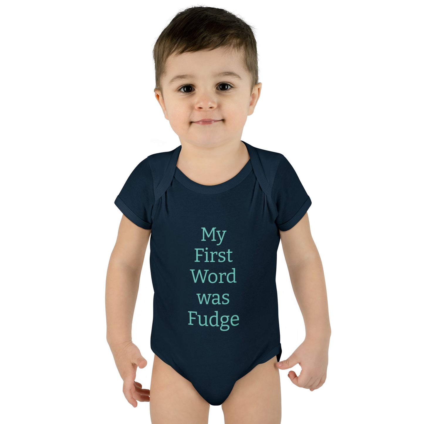 Uncle Phil's Fudge| Infant Baby Rib Bodysuit| “My First Word was Fudge”