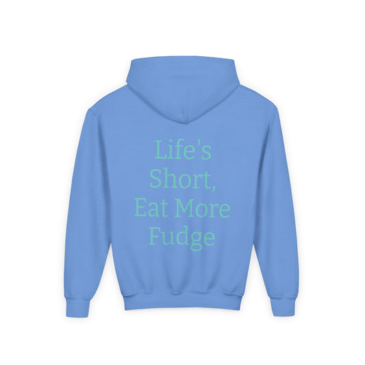 Uncle Phil's Fudge| Funny Youth Fudge Hoodie - 'Life's Short, Eat More Fudge'