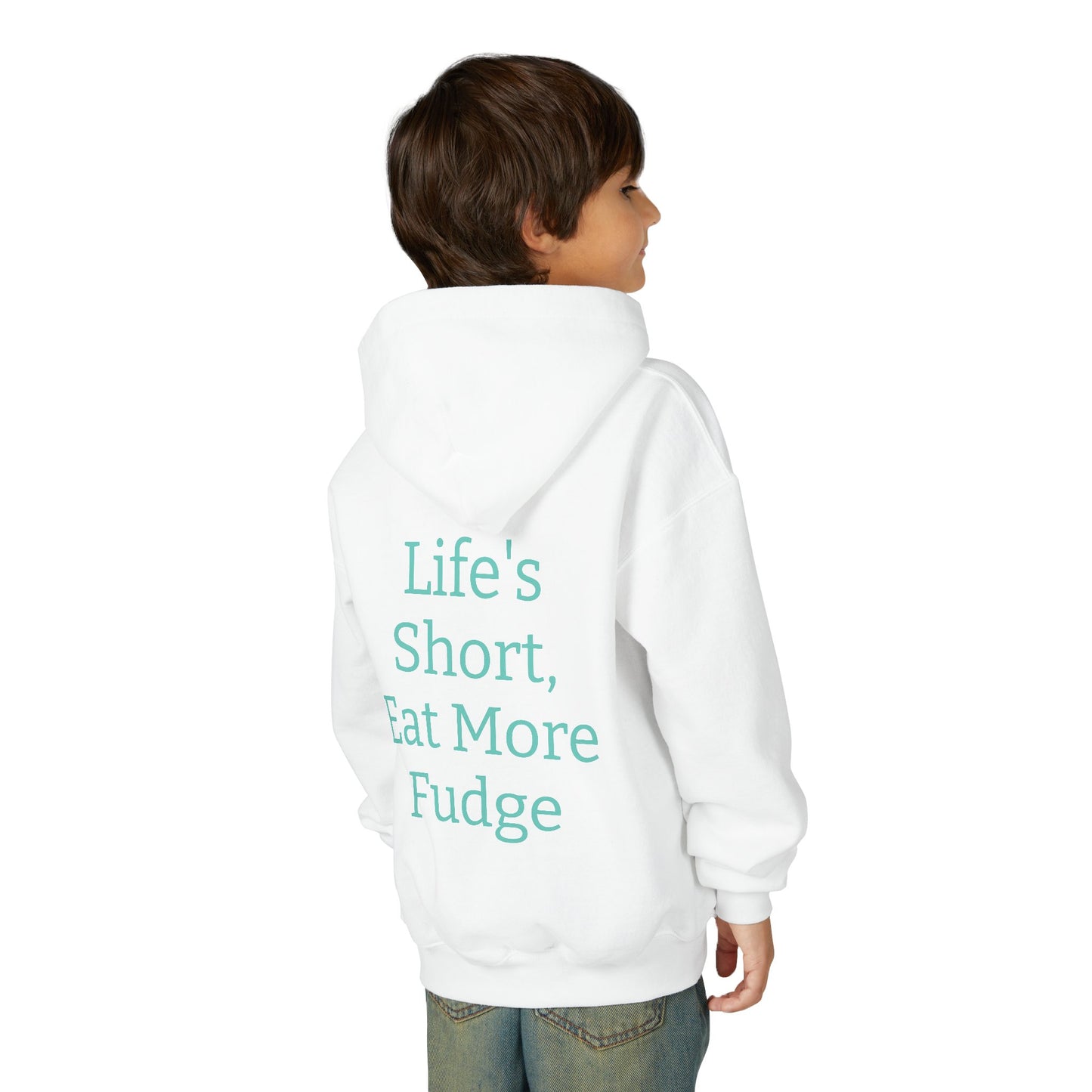 Uncle Phil's Fudge| Funny Youth Fudge Hoodie - 'Life's Short, Eat More Fudge'