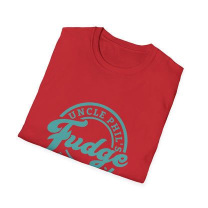 Uncle Phil's Fudge T-Shirt | “Will Work for Fudge”| Treat Lover Gift, Foodie Apparel, Fun Dessert Top, Quirky Cooking Gift, Sweet Tooth Style