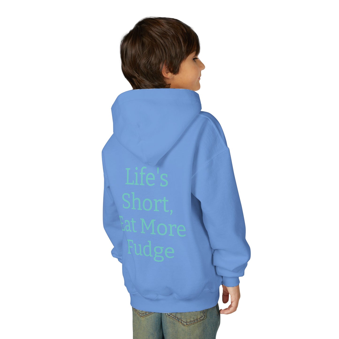 Uncle Phil's Fudge| Funny Youth Fudge Hoodie - 'Life's Short, Eat More Fudge'