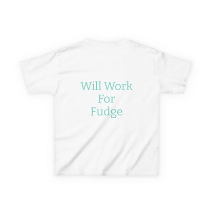 Uncle Phil's Fudge| Kids Fudge Lover Tee - 'Uncle Phil's Fudge' & 'Will Work For Fudge'