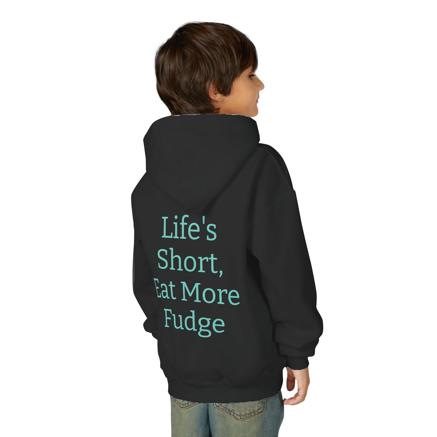 Uncle Phil's Fudge| Funny Youth Fudge Hoodie - 'Life's Short, Eat More Fudge'