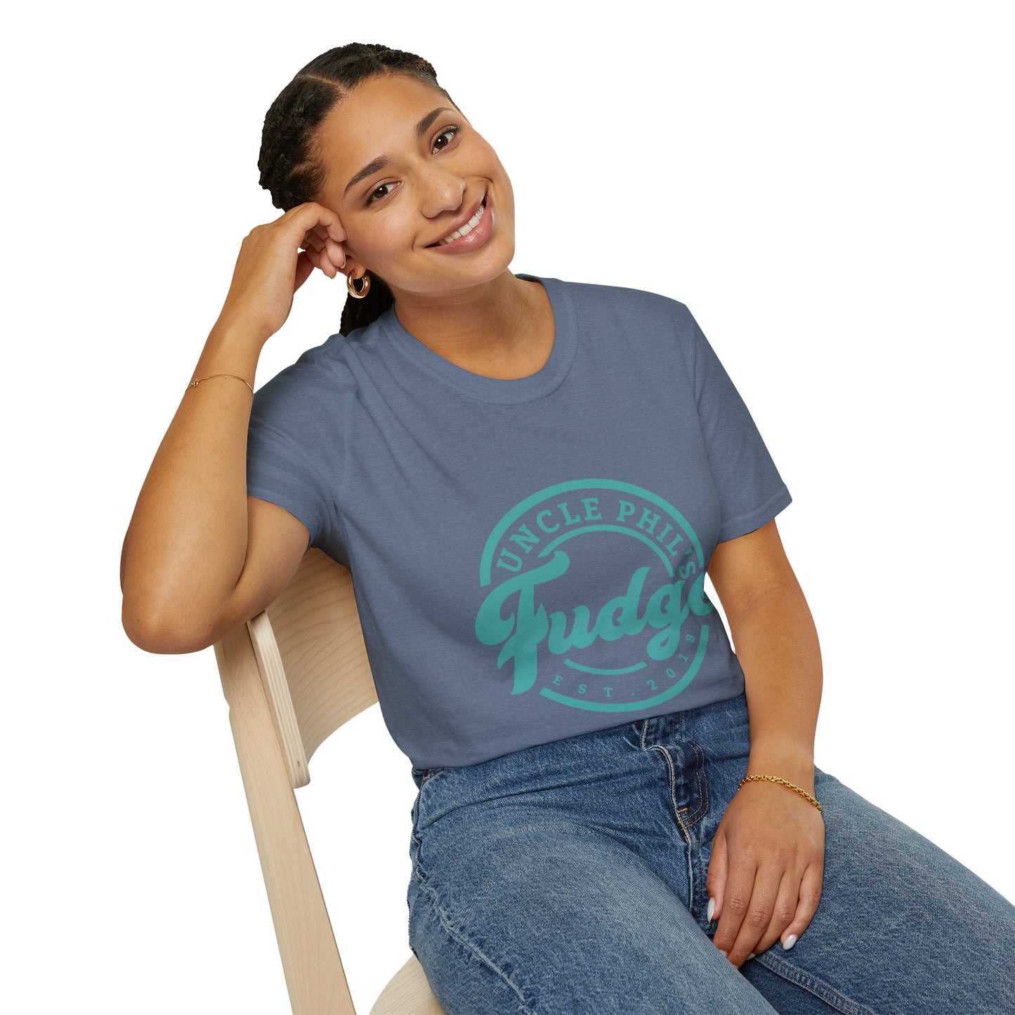 Uncle Phil's Fudge T-Shirt | “Will Work for Fudge”| Treat Lover Gift, Foodie Apparel, Fun Dessert Top, Quirky Cooking Gift, Sweet Tooth Style