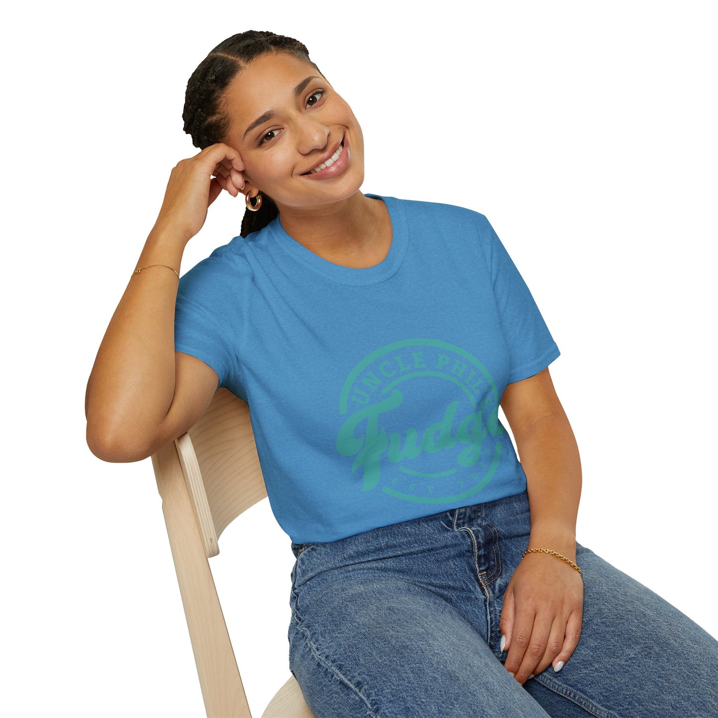 Uncle Phil's Fudge T-Shirt | “Will Work for Fudge”| Treat Lover Gift, Foodie Apparel, Fun Dessert Top, Quirky Cooking Gift, Sweet Tooth Style
