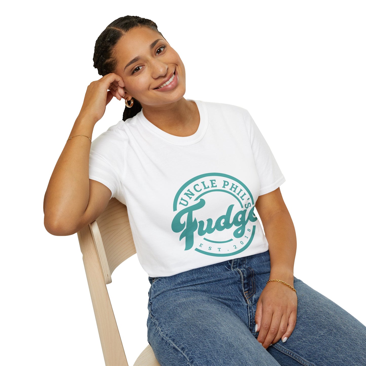 Uncle Phil's Fudge T-Shirt | “Will Work for Fudge”| Treat Lover Gift, Foodie Apparel, Fun Dessert Top, Quirky Cooking Gift, Sweet Tooth Style