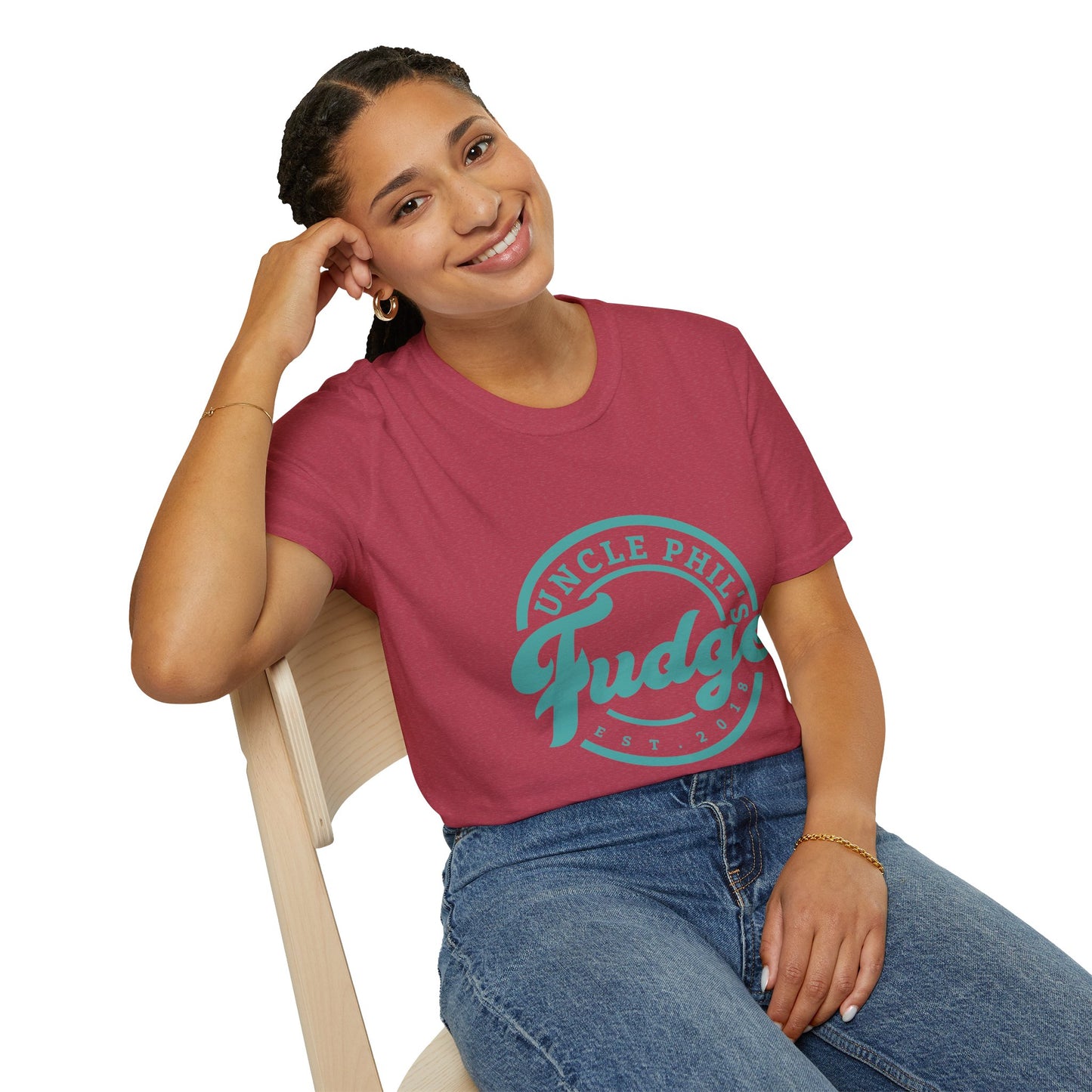 Uncle Phil's Fudge T-Shirt | “Will Work for Fudge”| Treat Lover Gift, Foodie Apparel, Fun Dessert Top, Quirky Cooking Gift, Sweet Tooth Style