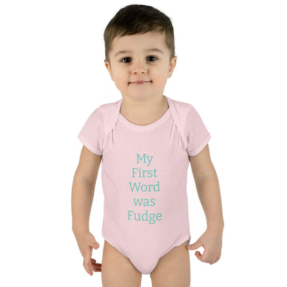 Uncle Phil's Fudge| Infant Baby Rib Bodysuit| “My First Word was Fudge”