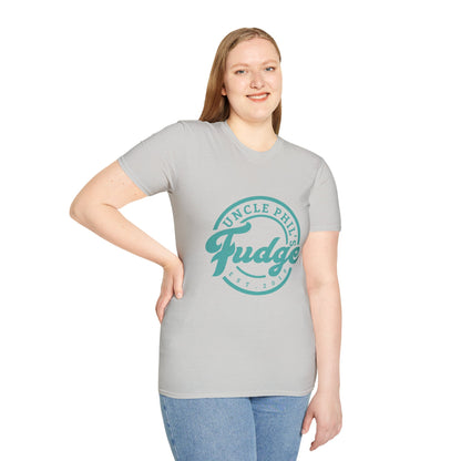 Uncle Phil's Fudge T-Shirt | “Will Work for Fudge”| Treat Lover Gift, Foodie Apparel, Fun Dessert Top, Quirky Cooking Gift, Sweet Tooth Style