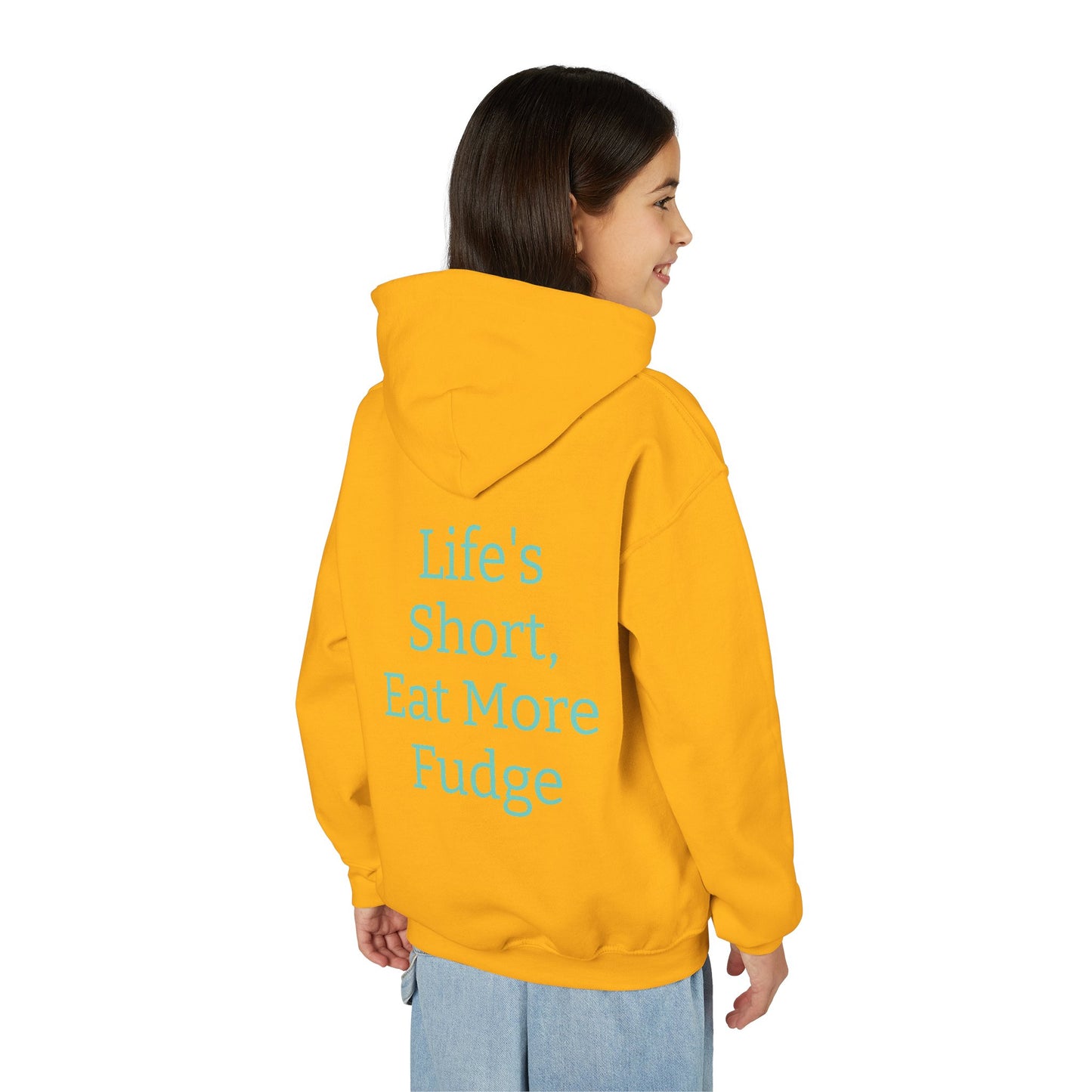 Uncle Phil's Fudge| Funny Youth Fudge Hoodie - 'Life's Short, Eat More Fudge'