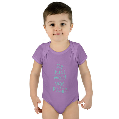 Uncle Phil's Fudge| Infant Baby Rib Bodysuit| “My First Word was Fudge”