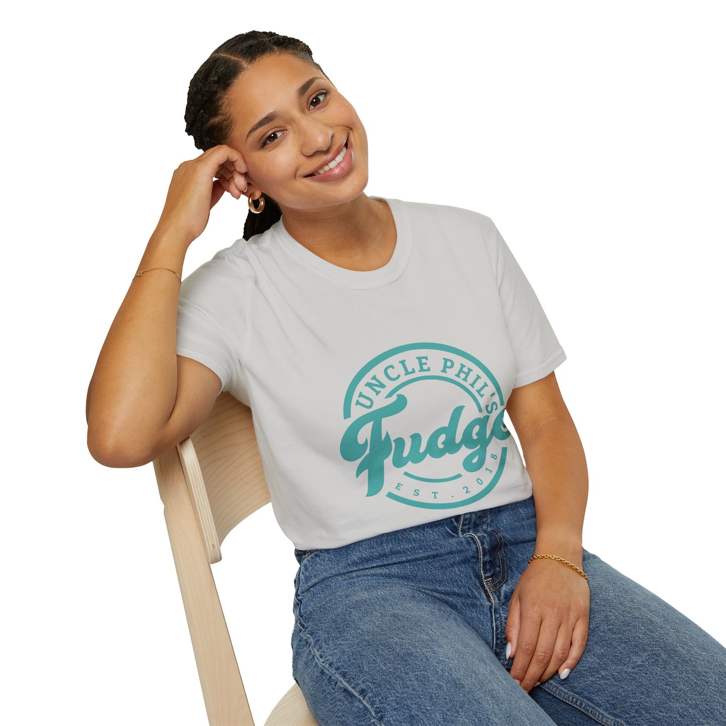 Uncle Phil's Fudge T-Shirt | “Will Work for Fudge”| Treat Lover Gift, Foodie Apparel, Fun Dessert Top, Quirky Cooking Gift, Sweet Tooth Style