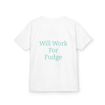 Uncle Phil's Fudge| Kids Fudge Lover Tee - 'Uncle Phil's Fudge' & 'Will Work For Fudge'