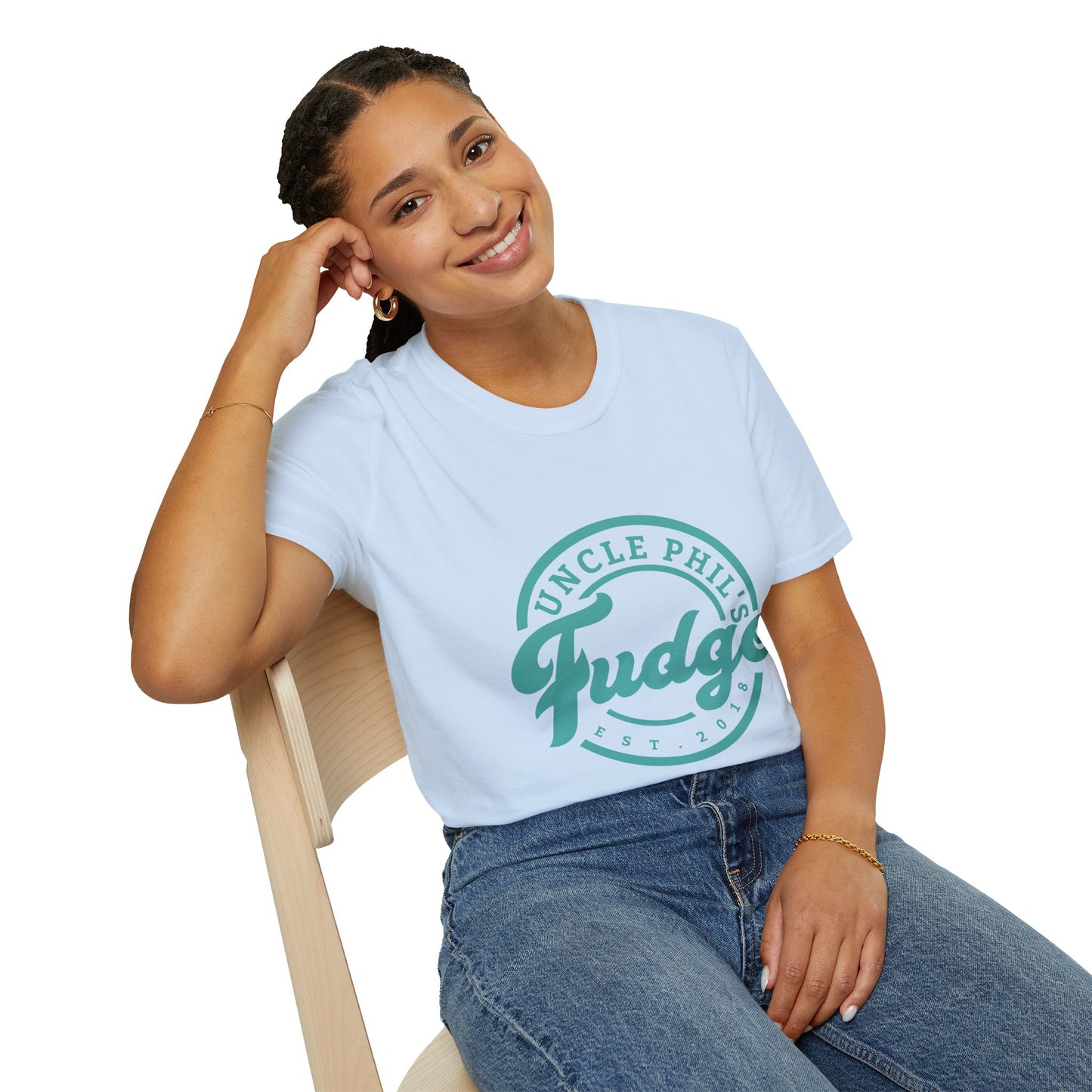 Uncle Phil's Fudge T-Shirt | “Will Work for Fudge”| Treat Lover Gift, Foodie Apparel, Fun Dessert Top, Quirky Cooking Gift, Sweet Tooth Style