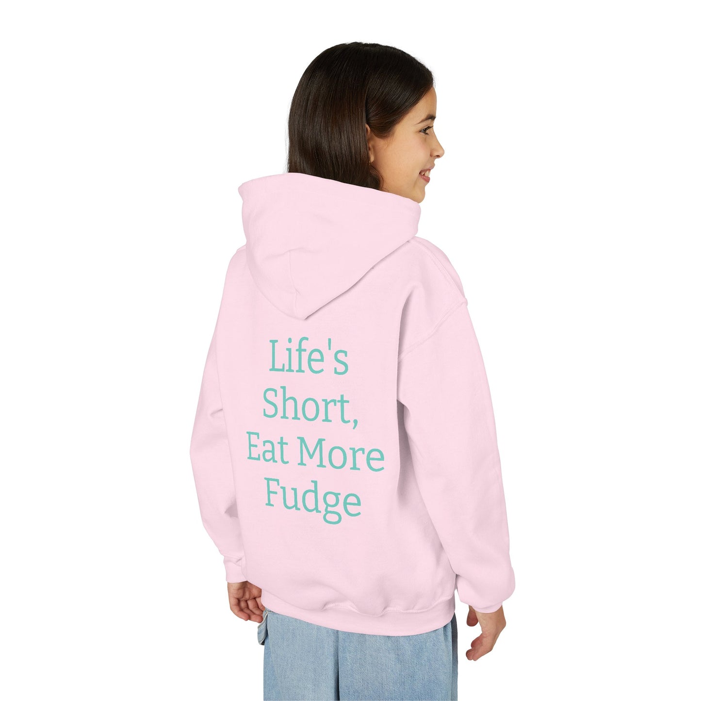 Uncle Phil's Fudge| Funny Youth Fudge Hoodie - 'Life's Short, Eat More Fudge'