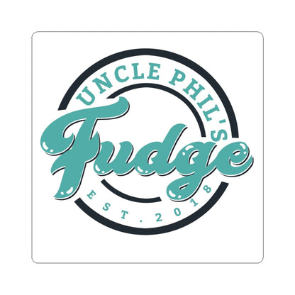 Uncle Phil's Fudge Stickers, High-Quality Kiss-Cut Decals, Sweet Treats Decor, Laptop, Scrapbooking, Gift, Party Favors