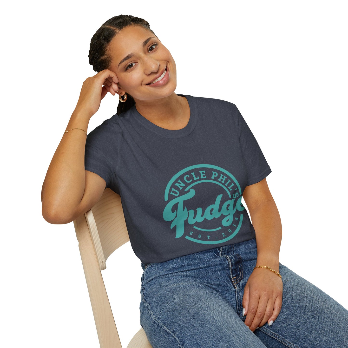 Uncle Phil's Fudge T-Shirt | “Will Work for Fudge”| Treat Lover Gift, Foodie Apparel, Fun Dessert Top, Quirky Cooking Gift, Sweet Tooth Style